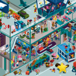 哇呜,繁忙的飞机场-我的想象力训练书