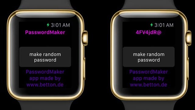 Apple Watch Password Maker